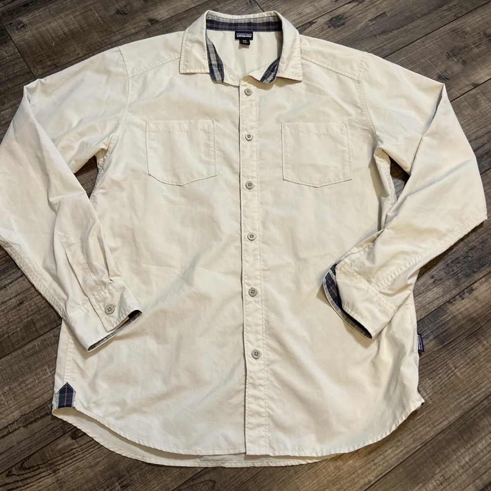 NWOT Patagonia Boys's Long Sleeve Rio North Shirt Youth XXL 40UPF